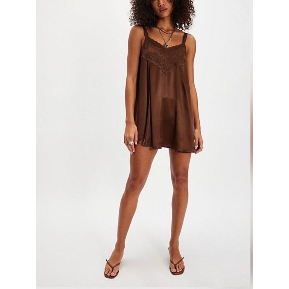 NWT Free People Lenna Set in Chocolate Gelato Sz S NWT - Picture 4 of 9
